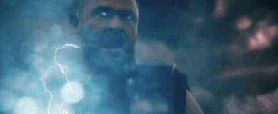 Close Up Man With Lightning Bolt Coming Out Of Mouth GIF
