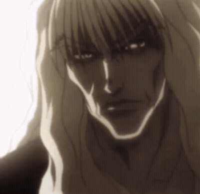 Close Up Man With Long Hair Serious Look GIF
