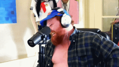 Close Up Man With Netflix Logo GIF