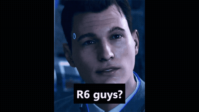 Close Up Man With R6 Guys GIF
