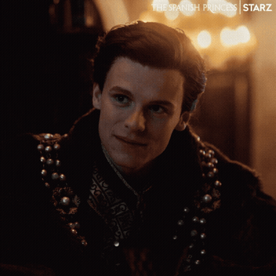 Close Up Man With Spanish Princess Starz GIF