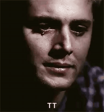 Close Up Man With Tear Running Down Cheek GIF
