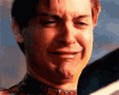 Close Up Man With Tear Running Down Cheek GIF