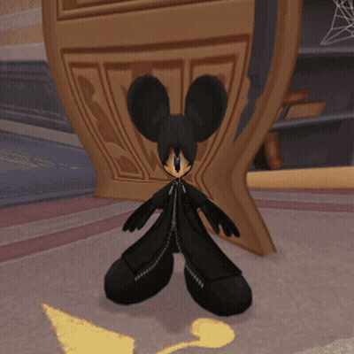 Close Up Mickey Mouse Wearing A Hood GIF
