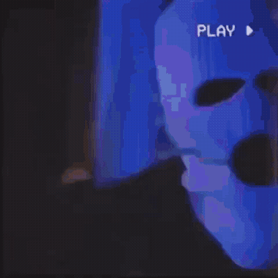 Close Up Mouth With Fangs Saying Play GIF