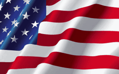 Close Up Of American Flag GIF