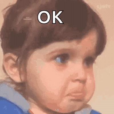 Close Up Of Baby Face Saying Ok GIF