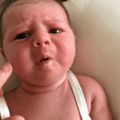 Close Up Of Baby Making Face GIF