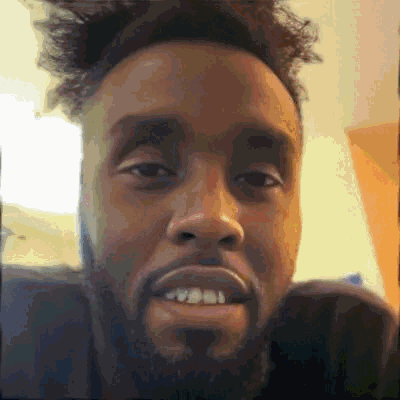 Close Up Of Bearded Man's Face GIF
