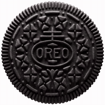 Close Up Of Black Oreo Cookie GIF