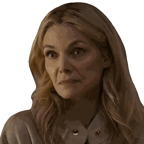 Close Up Of Blonde Woman's Face Sticker