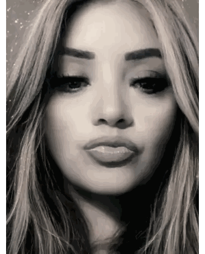 Close Up Of Blonde Woman's Face Sticker