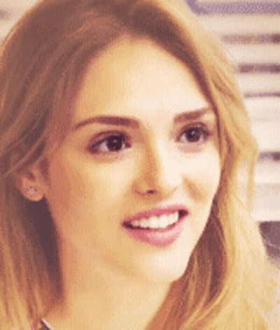 Close Up Of Blonde Woman Smiling GIF
