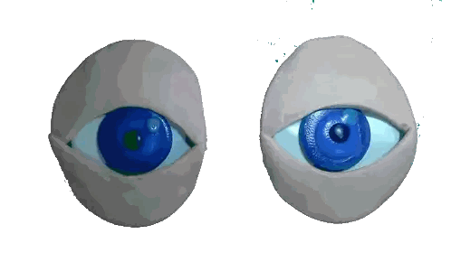 Close Up Of Blue Eyes Sticker