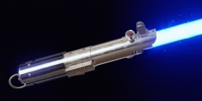 Close Up Of Blue Lightsaber GIF