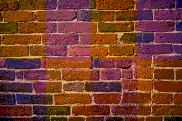 Close Up Of Brick Wall With Missing Bricks GIF