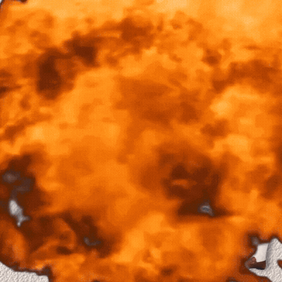 Close Up Of Burning Flame Painting GIF