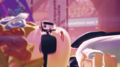 Close Up Of Butt On Purple Background GIF