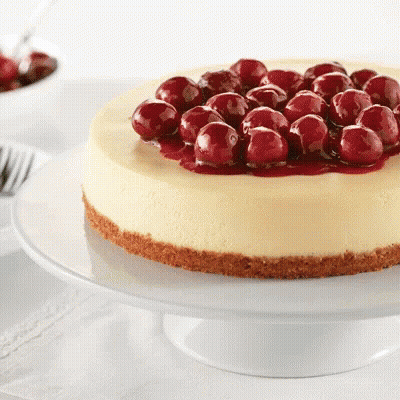 Close-Up Of Cake On Plate With Food52 GIF