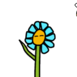 Close Up Of Cartoon Bee GIF