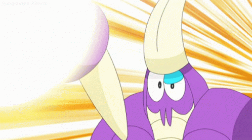 Close Up Of Cartoon Character Face With Yellow Background Saying Cartoon Network GIF