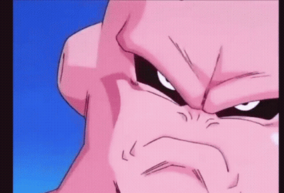 Close Up Of Cartoon Character On Blue Background GIF