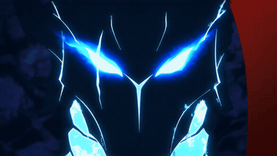 Close Up Of Cartoon Character's Face With Blue Eyes GIF
