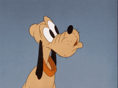 Close Up Of Cartoon Character's Face With Blue Sky GIF