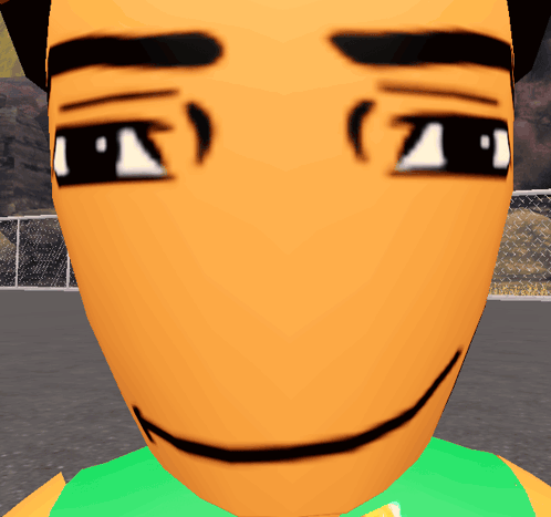 Close Up Of Cartoon Character's Face With Smiley Face GIF