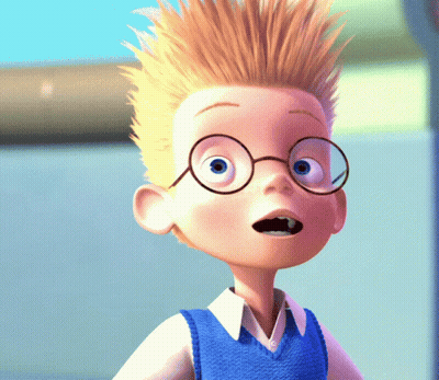 Close Up Of Cartoon Character Wearing Glasses GIF