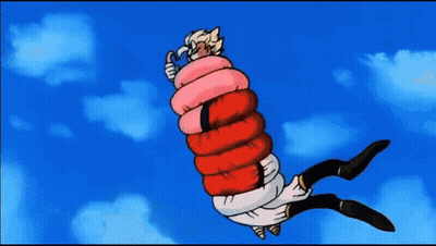 Close Up Of Cartoon Character With Blue Background GIF