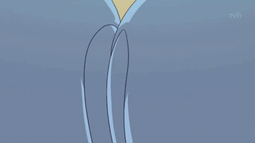 Close Up Of Cartoon Character With O And U On Eyes GIF