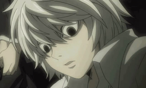 Close Up Of Cartoon Character With White Hair GIF