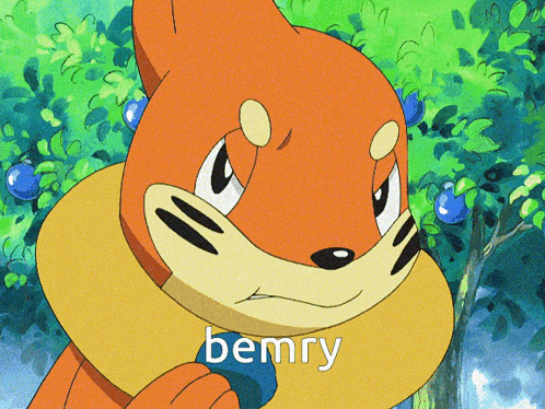 Close Up Of Cartoon Character With Word Bemry GIF