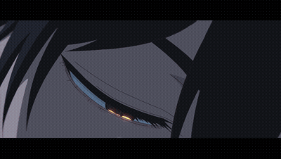 Close Up Of Cartoon Eye With Blue Pupil GIF
