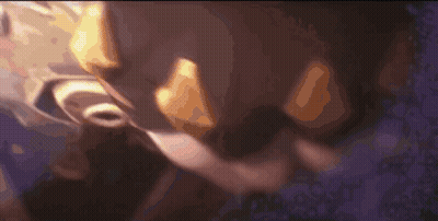 Close Up Of Cartoon Face With Blue Eye GIF