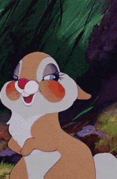 Close Up Of Cartoon Rabbit GIF