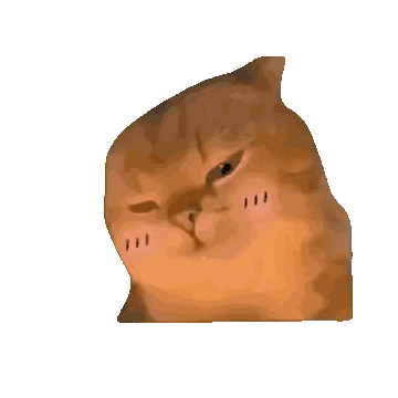 Close Up Of Cat Face With Closed Eyes And Pink Cheek Sticker