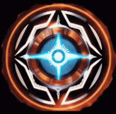 Close Up Of Circular Compass With Blue Center GIF