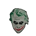 Close Up Of Clown's Face With Red Hair Sticker