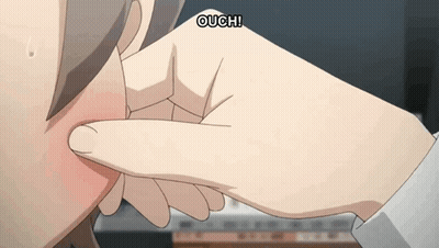 Close Up Of Ear Saying Ouch GIF