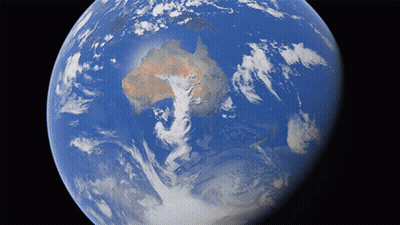 Close Up Of Earth Showing Australia GIF
