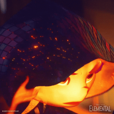 Close Up Of Elemental Disney Pixar Character GIF