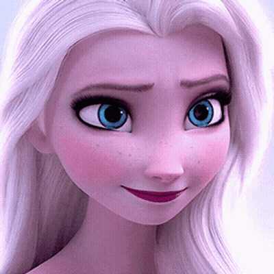 Close Up Of Elsa From Frozen GIF