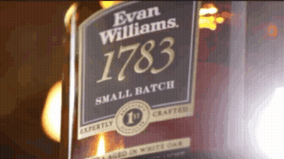 Close-Up Of Evan Williams 1783 Bottle GIF