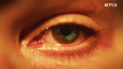 Close Up Of Eye With Netflix GIF