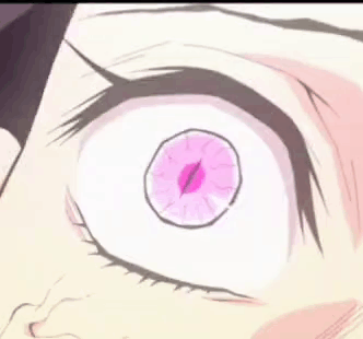 Close Up Of Eye With Pink Circle GIF