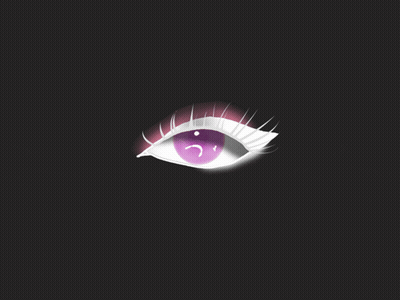 Close Up Of Eye With Purple Pupil GIF