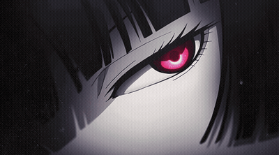 Close Up Of Eye With Red Irises GIF