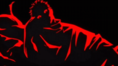 Close Up Of Eyes With Red Swirl GIF